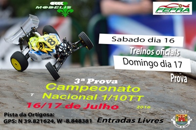 3ª Prova do Campeonato Nacional FEPRA de 1/10 TT (2wd e 4wd) - Informações